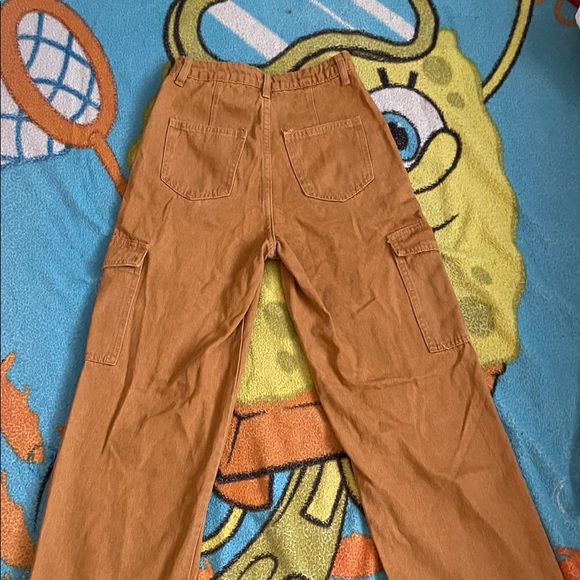 Khaki Denim Cotton Jeans - Picture 2 of 2